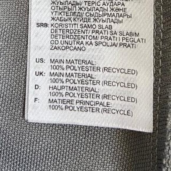 🆕 Adidas Girls' Grey with Pink & Blue Ombre Striped Zippered Track Pants - Picture 6 of 11